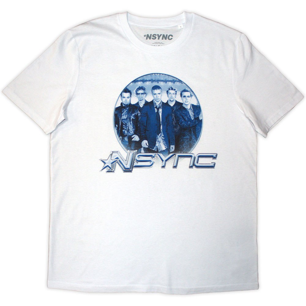 NSYNC - Band Circle Tshirt Homme - Blanc